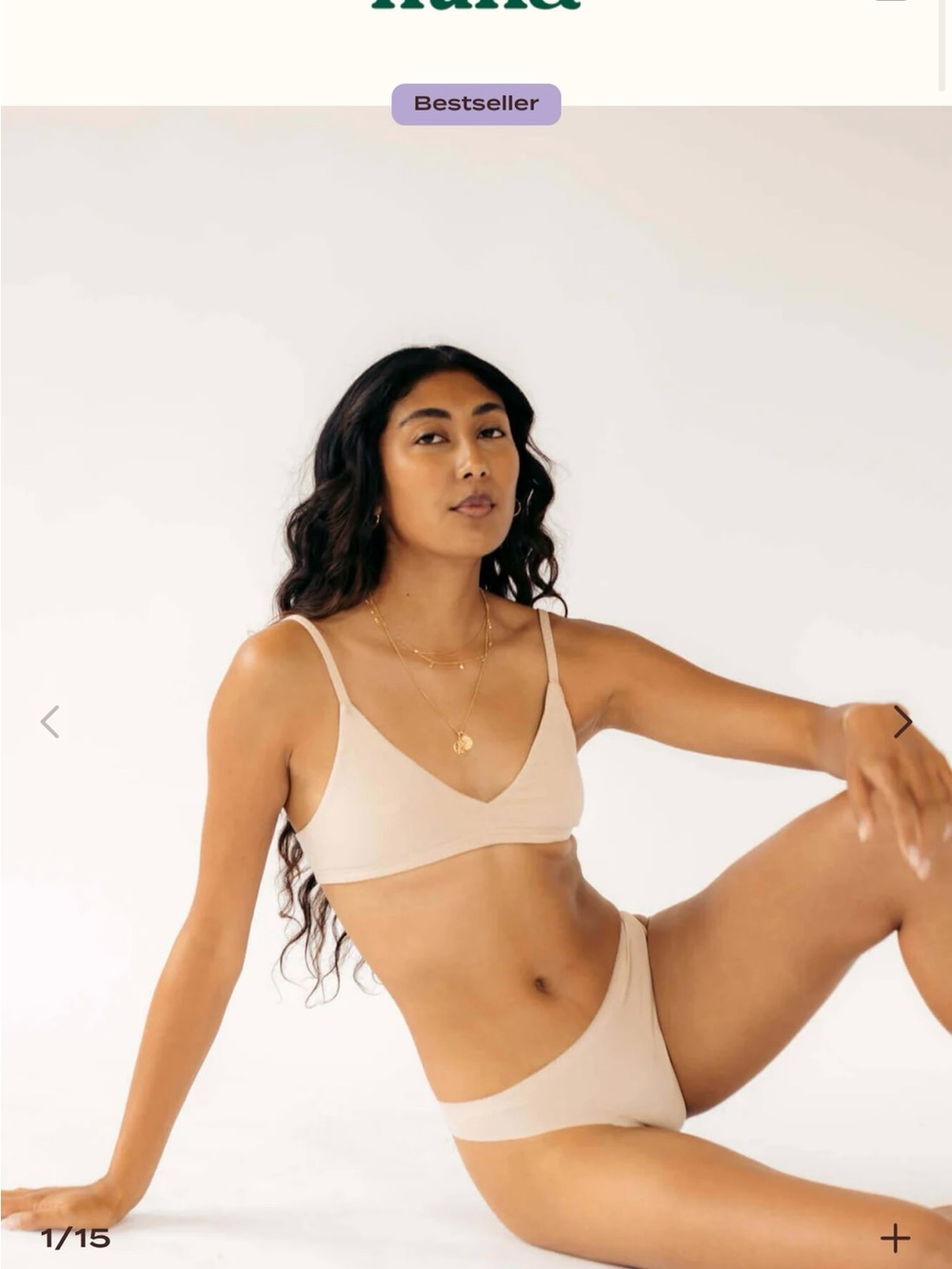 Light beige color seamless thong